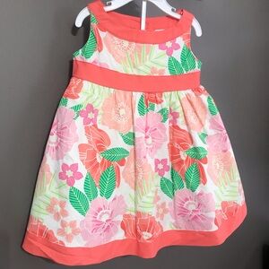Gymboree 12-18 months coral floral dress